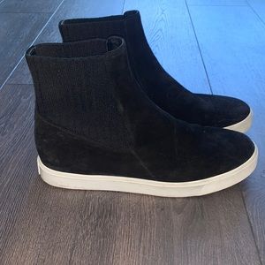 Vince Black High Top Sneaker